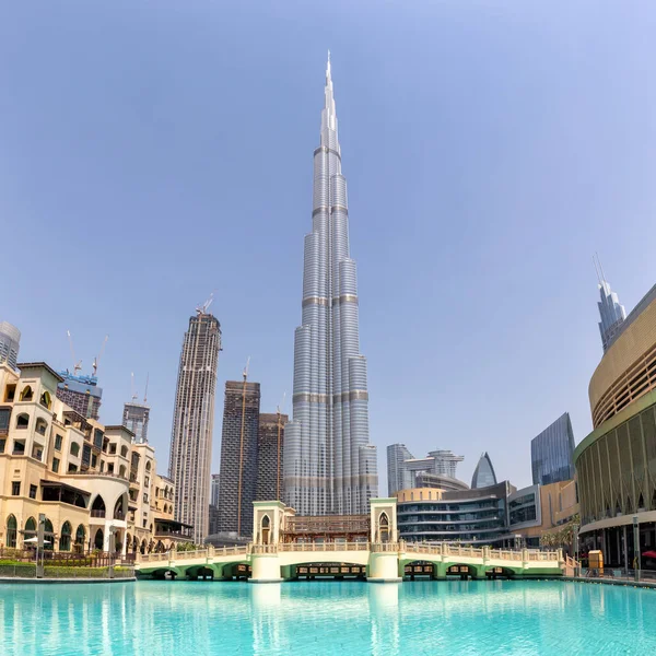 Dubai Burj Khalifa Kalifa Skyscraper Building Skyline Architecture Mall United — Stock Photo, Image