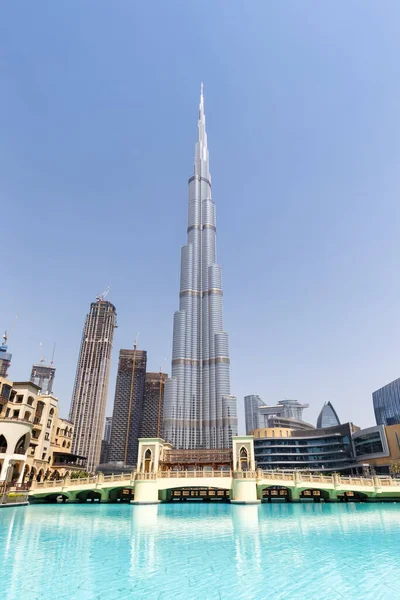 Dubai Burj Khalifa Kalifa Skyscraper Building Skyline Architecture Mall United — Stock Photo, Image