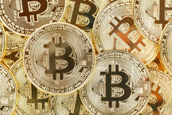 Bitcoin Criptomoneda Moneda Pago Línea Dinero Digital Criptomoneda Negocios Finanzas — Foto de Stock