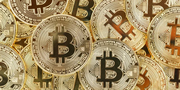 Bitcoin Crypto Valuta Fizető Online Fizetni Digitális Pénz Cryptocurrency Üzlet — Stock Fotó