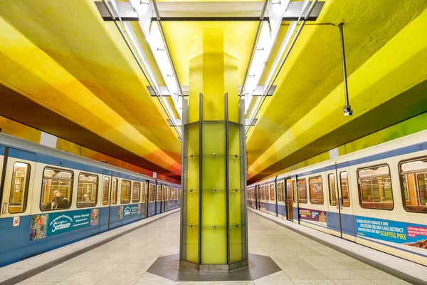Munich Germany November 2014 Metro Underground Station Candidplatz Munich Germany — Stock Photo, Image