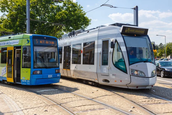 Kassel Německo Srpna 2020 Tramvaje Regiotram Kassel Tramvaj Mhd Německu — Stock fotografie