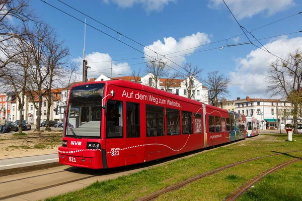 Мбаппе Германия Апреля 2021 Года Станция Общественного Транспорта Tram Feder — стоковое фото