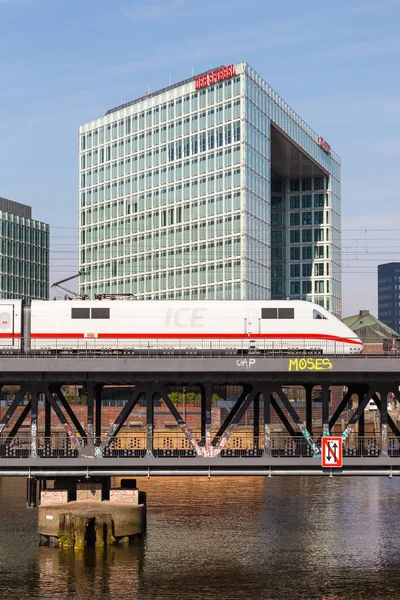 Hamburg Almanya Nisan 2021 Ice Yüksek Hızlı Tren Deutsche Bahn — Stok fotoğraf