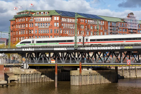 Hamburg Almanya Nisan 2021 Ice Yüksek Hızlı Tren Deutsche Bahn — Stok fotoğraf