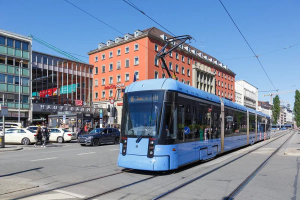 München Tyskland Juni 2021 Spårvagn Stadler Rail Variobahn Lätt Järnväg — Stockfoto