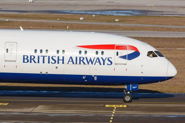 Stuttgart Alemanha Janeiro 2021 British Airways Boeing 787 Dreamliner Airplane — Fotografia de Stock