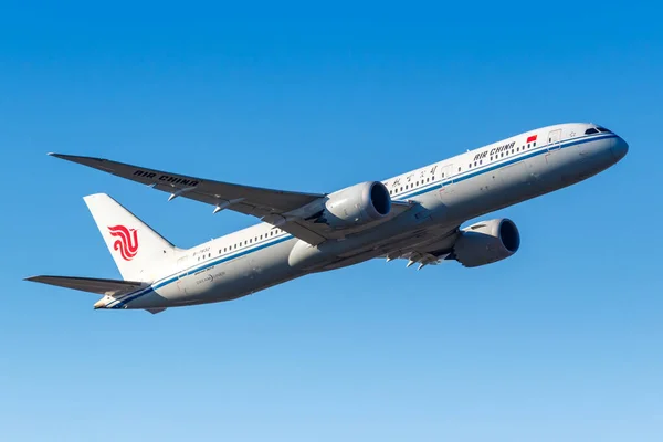 Frankfurt Alemania Febrero 2021 Air China Boeing 787 Dreamliner Airplane — Foto de Stock