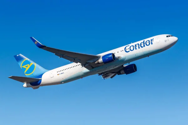 Frankfurt Germany February 2021 Condor Boeing 767 300Er Airplane Frankfurt — Stock Photo, Image