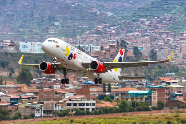 Cuzco Peru Februar 2019 Flugzeug Vom Typ Vivaair Airbus A320 — Stockfoto