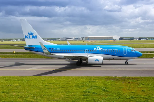 Amsterdam Netherlands May 2021 Klm Royal Dutch Airlines Boeing 737 — Stock Photo, Image