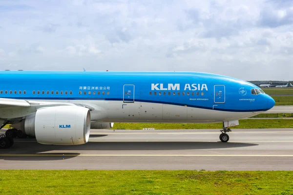 Amesterdão Países Baixos Maio 2021 Klm Ásia Royal Dutch Airlines — Fotografia de Stock