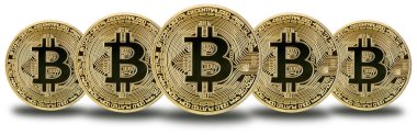 Bitcoin kripto para birimi çevrimiçi ödeme dijital para kripto iş finansmanı üst üste beyaz para üzerinde izole