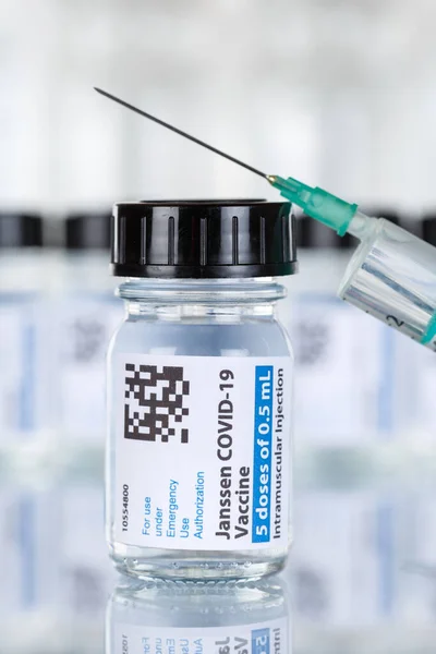 Stuttgart Germany March 2021 Johnson Johnson Coronavirus Vaccine Corona Virus — Stock Photo, Image