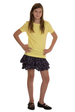 genç kız portre izole