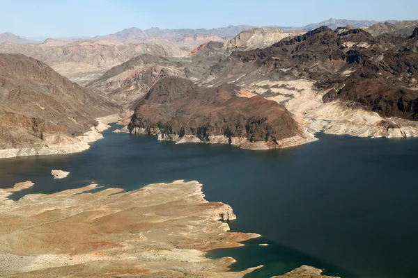 Lake Mead reservoir with drought visible in Nevada and Arizona — Stock Photo, Image