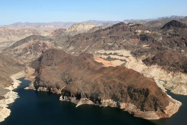 Lake Mead reservoir in the Grand Canyon with drought visible — Stock Photo, Image