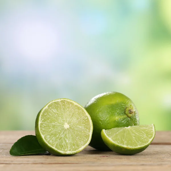 Lime fruits in summer with copyspace — Stock Photo, Image