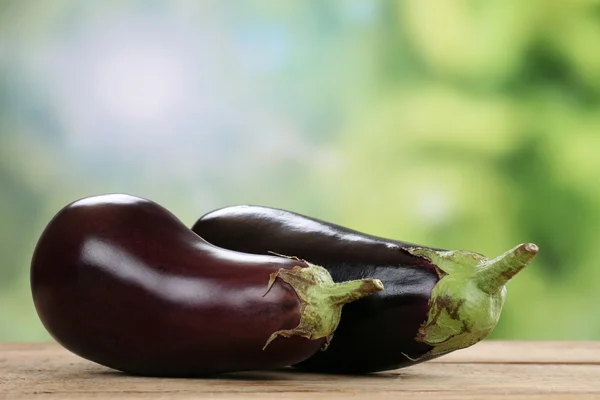 Eggplant in summer with copyspace — Stock Photo, Image