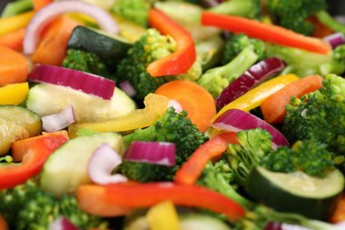 Hazırlama ve pişirme gıda sebze arka plan