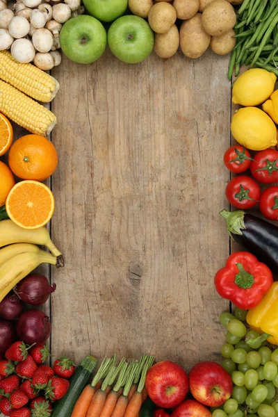 Gesundes Obst und Gemüse mit Copyspace — Stockfoto