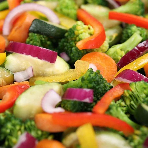 Cocinar los alimentos vegetales fondo en la sartén —  Fotos de Stock