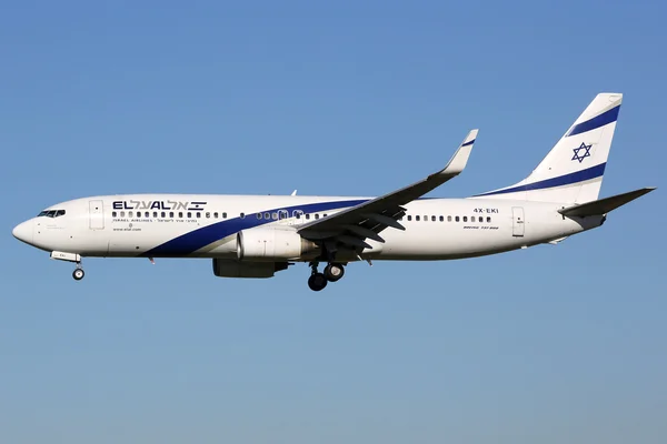 EL AL Israel Airlines Boeing 737-800 avião — Fotografia de Stock