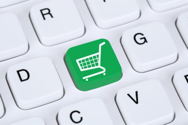 E-ticaret internet salonu konsept alışveriş online