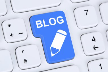Blog yazma Online internet bilgisayar üzerinde