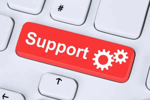 Support customer service help on the internet — Stock Photo, Image