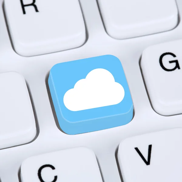 Internet concept symbol cloud computing online in cyberspace — Stock Photo, Image