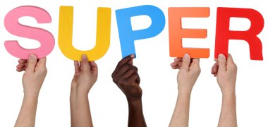 Çok etnik grup kelime tutan insan süper