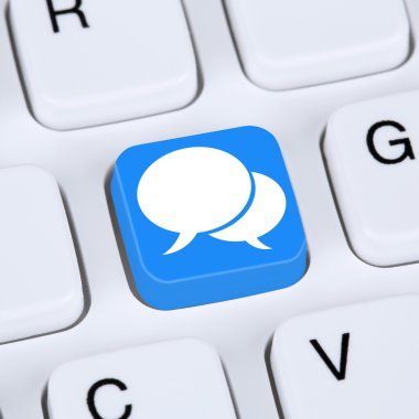 Internet kavramı sosyal medya veya çevrimiçi FRIEN ağ
