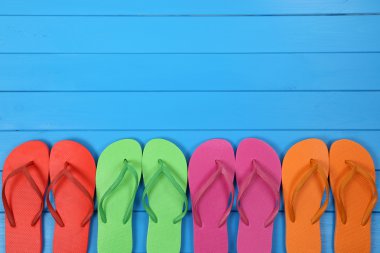 Yaz tatil boşaltmak ile flip flop sandalet