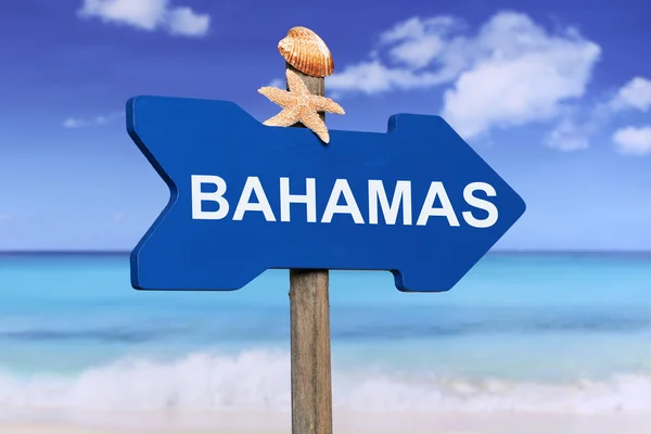 Bahamas com praia no verão em férias — Fotografia de Stock