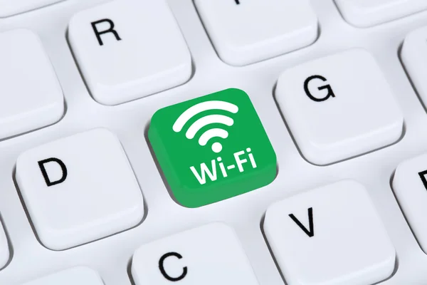 Connessione Wi-Fi o WiFi hotspot computer internet — Foto Stock