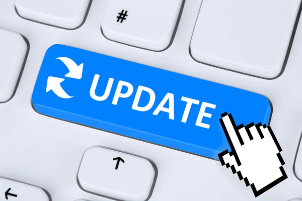 Computer software update netwerk beveiliging virus — Stockfoto