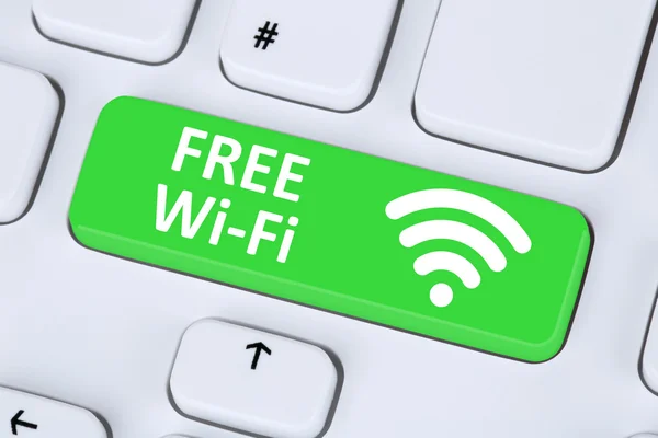 Connessione Wi-Fi gratuita o hotspot WiFi — Foto Stock