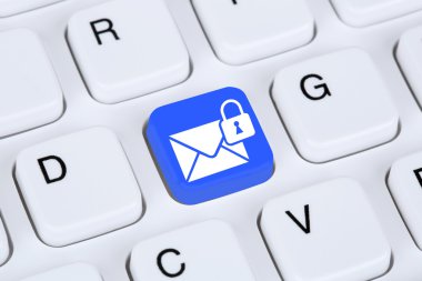 Internet üzerinden şifreli e-posta koruma güvenli posta gönderme