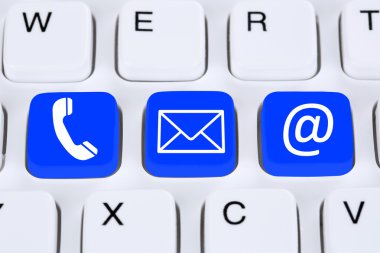 telefon, posta veya e-posta online iletişim iletişim