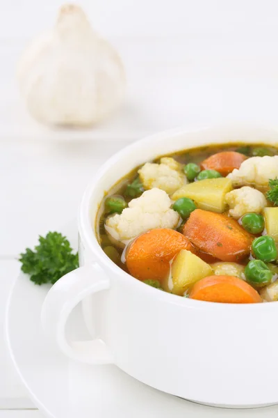 Σούπα με λαχανικά λαχανικών σε μπολ — Φωτογραφία Αρχείου