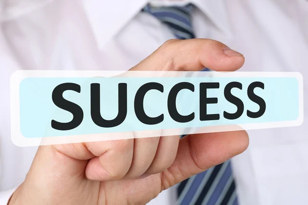 Businessman business concept success successful growth finances — Stock Photo, Image