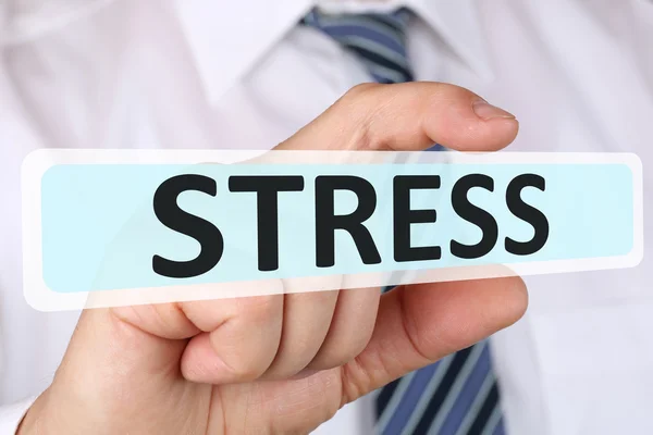 Conceito de negócio de empresário com estresse Burnout estressado na wor — Fotografia de Stock
