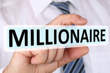 İş adamı iş kavramı milyoner zengin zenginlik başarı suc
