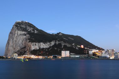 Cebelitarık Rock manzarası, gece