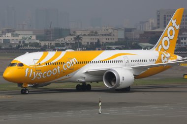 Scoot Boeing 787 Dreamliner airplane