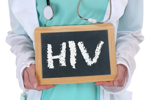 HIV AIDS diagnosis disease ill illness healthy health doctor nur — Stock Photo, Image