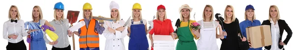 Gruppo di lavoratori professioni donne imprenditoria carriera è — Foto Stock