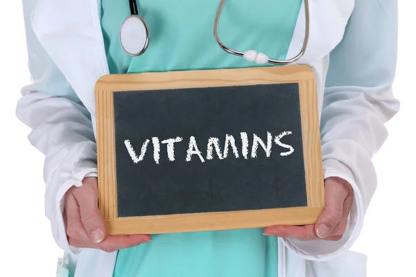 비타민 비타민 건강 한 먹는 생활양식 의사 건강 — 스톡 사진