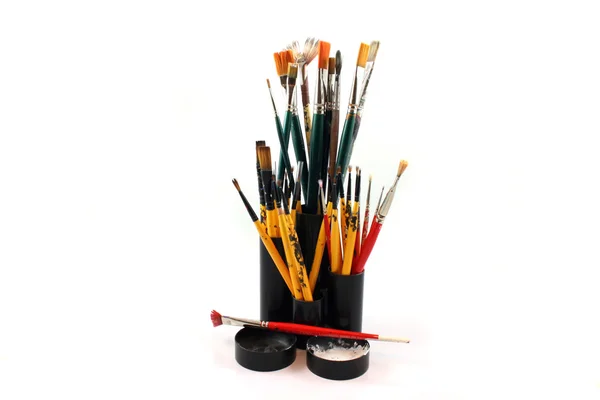 PaintBrushes on a white Background — Stock Photo, Image